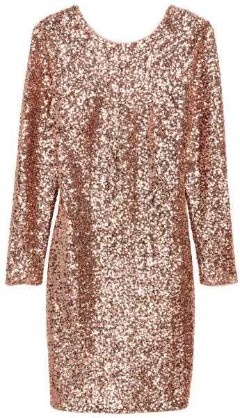 HM Gold Sequins - The Bicoastal Beauty