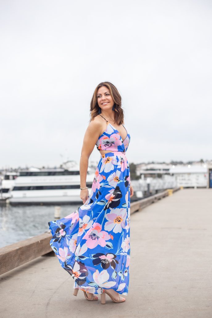 nordstrom blue maxi dress